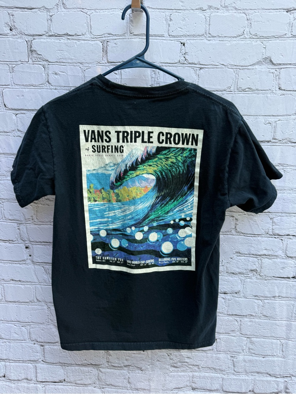 Vans Triple Crown of Surfing 2016 Hawaii Graphic Tee Size Small